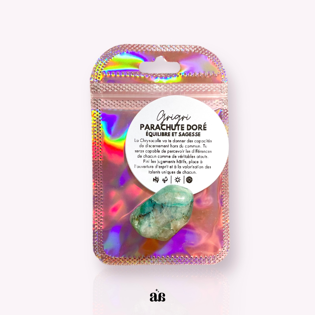 Chrysocolle : la rockstar de l'équilibre et de la sagesse 🎸🎤 rev. (lot de 5)