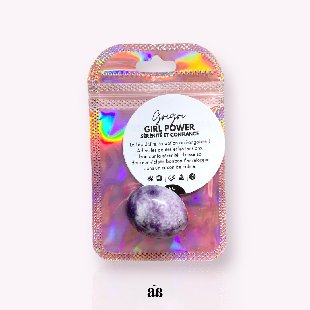 Lépidolite : sérénité et confiance, le duo gagnant 🧘🏼 rev. (lot de 5)
