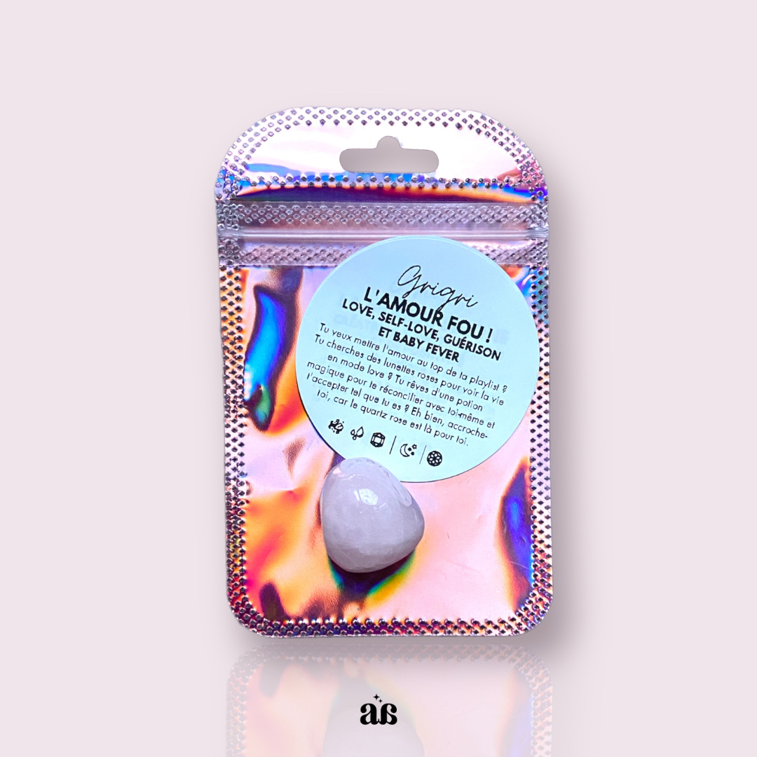 Quartz rose : love, self-love, guérison & baby fever 💖🌸👶 rev. (lot de 5)