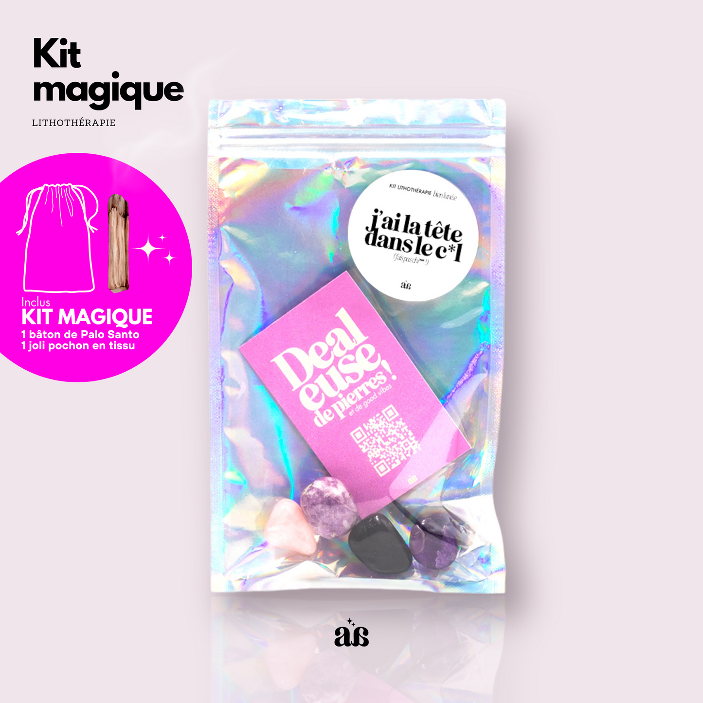 Kit rev. J'AI LA TETE DANS LE C*L 💤🧘💖 (lot de 3)