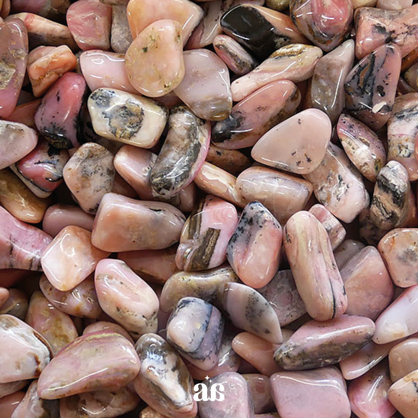 Opale rose des Andes : rayonne d'amour et d'espoir 💞✨ rev. (lot de 5)