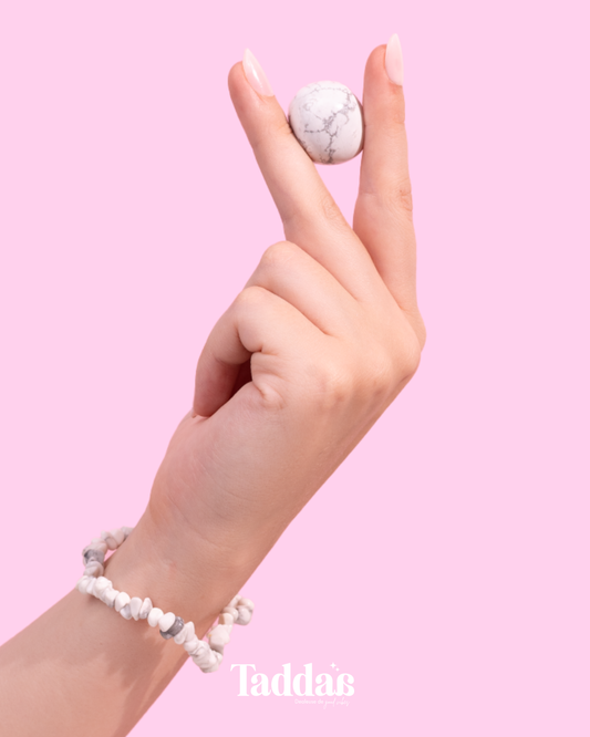 Bracelet howlite - Mademoiselle peace queen 🔮🌙
