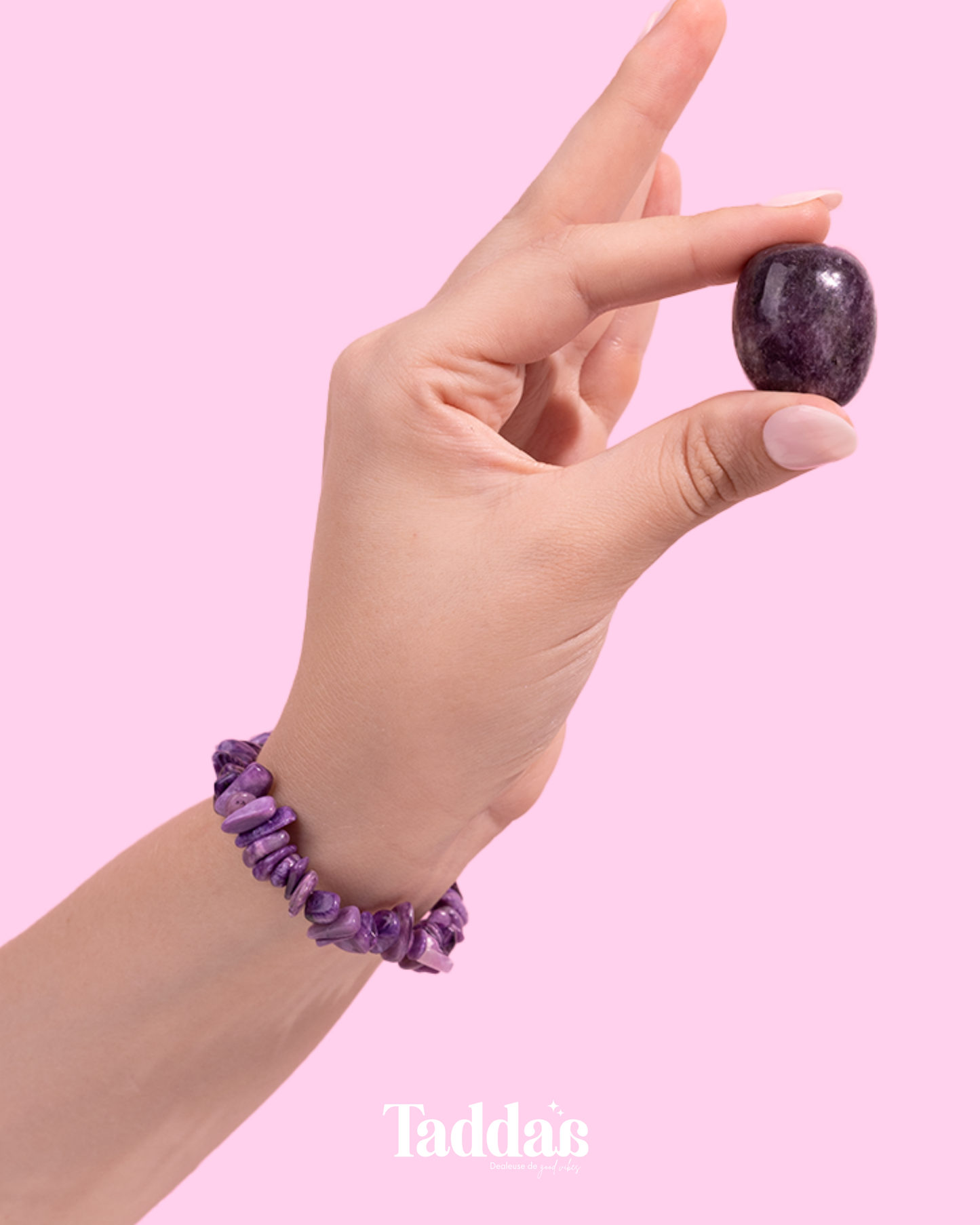 Bracelet lépidolite - Mademoiselle RTT vibes 🧠💤