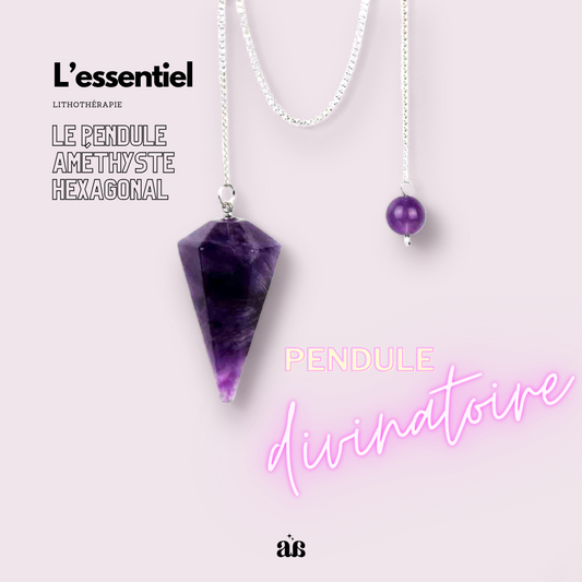 Pendule Améthyste 💜✨🌌🔮 rev. (lot de 5)